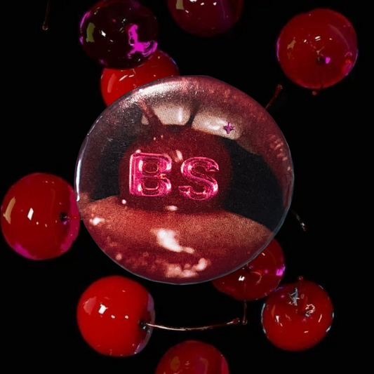 cherry kiss pin